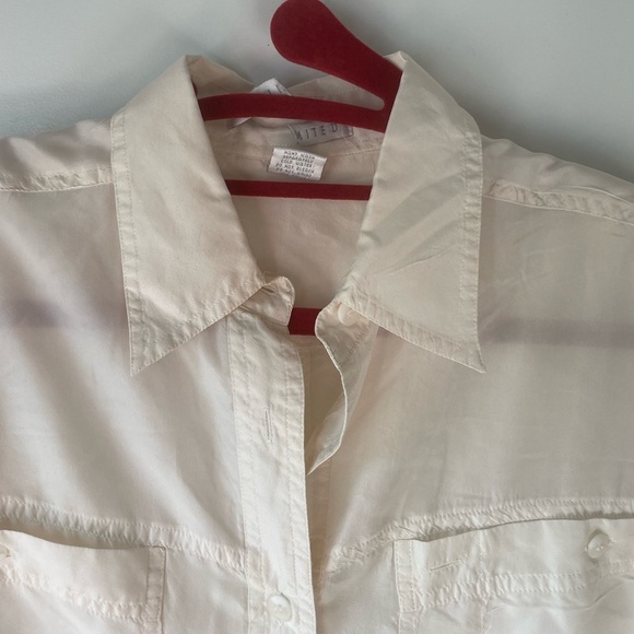 Vintage 90’s The Limited 100% Silk Button Down Short Sleeve Top - Picture 4 of 10